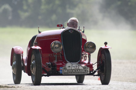 Polski Fiat 508 III S 1938r 18 08 2012 MotoClassic show in Sleza  near Wroclaw  - Polandのeditorial素材