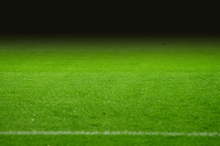 The soccer pitch with black gradientの写真素材