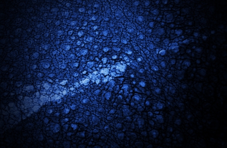 background with a detailed view of blue leather.の写真素材