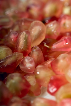 Close-up of juicy pomegranate seedsの写真素材