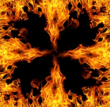 square flames backgroundの写真素材