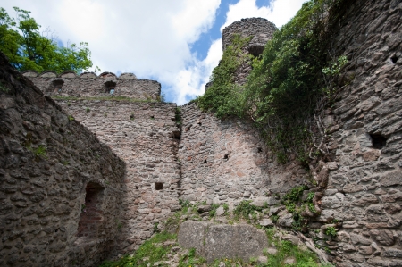 Ruin of the old castleの写真素材