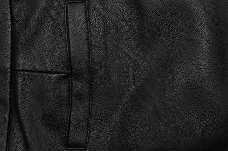 black leather pocketの写真素材