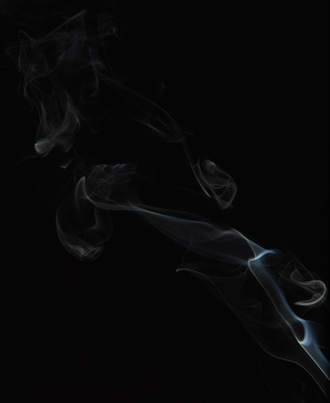 Abstract smoke isolated on blackの写真素材