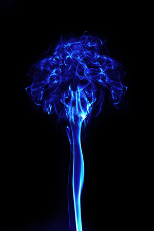 anstract energy explosion on black backgroundの写真素材