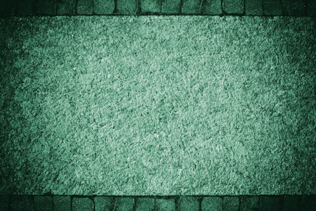 blue grunge textured wall frame. Copy spaceの写真素材