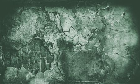 green grunge textured wall. Copy spaceの写真素材