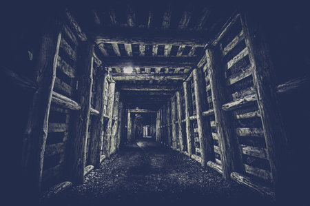 Underground Tunnel in the Mine, HDR