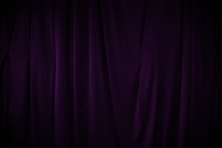 curtain or drapes dark purple backgroundの写真素材