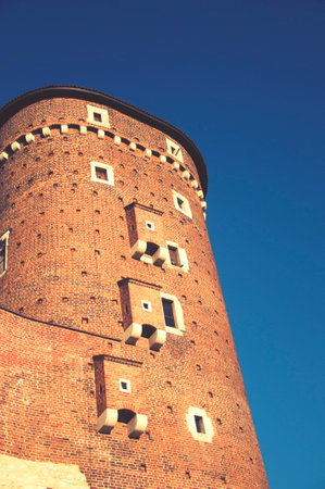 Wawel hill with cathedral and castle in Krakowのeditorial素材