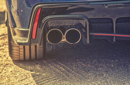 Wroclaw, Poland, May 28, 2016: Close up on Honda Civic Type R on Motoshow on May 28, 2016 in Polandのeditorial素材