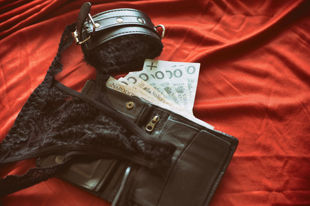 concept of Sex tourism, bdsm or prostitute themeの写真素材