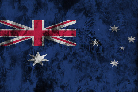 Fire flames texture or background with blending  Australia flag