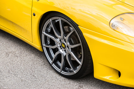 Wroclaw, Poland  - July 9 :tuning of Ferrari on Raceism Event 2016 on July 9 ,Wroclaw, Polandのeditorial素材