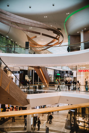 Wroclaw, Poland, October 18, 2017 : first day of the new shopping center Wroclavia in Wroclaw, Polandのeditorial素材