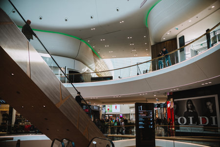 Wroclaw, Poland, October 18, 2017 : first day of the new shopping center Wroclavia in Wroclaw, Polandのeditorial素材