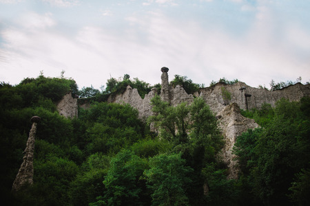 Piramide Zone in Italy, Lake Iseo の写真素材