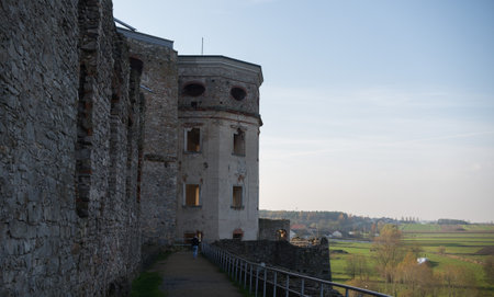 historical ruins of castle Krzyztopor in Swietokrzyskie, Polandのeditorial素材