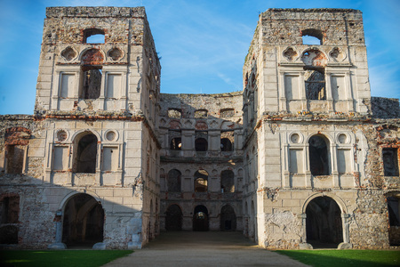 historical ruins of castle Krzyztopor in Swietokrzyskie, Polandの写真素材