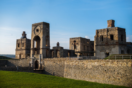 historical ruins of castle Krzyztopor in Swietokrzyskie, Polandの写真素材
