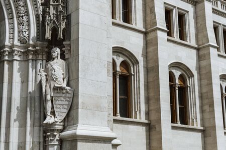 close up on Hungarian Parliamentの写真素材