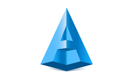 A character Logotype icon vector, Letter A Logo designのイラスト素材