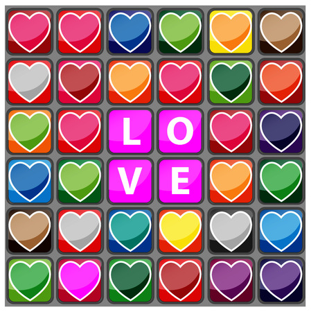 Love background designのイラスト素材