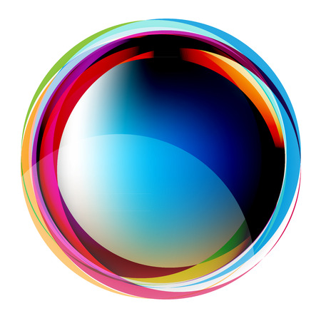 Multicolor Circles abstract designのイラスト素材