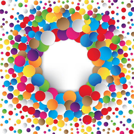 Multicolored circle abstractのイラスト素材