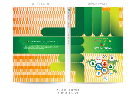 Annual report cover designのイラスト素材