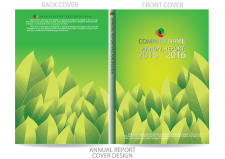 Annual report cover designのイラスト素材