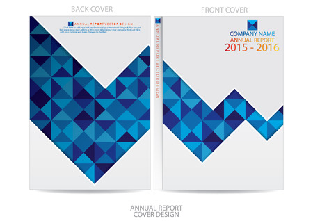 Annual report cover designのイラスト素材