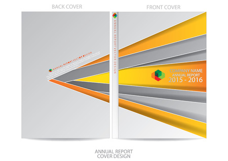 Annual report cover designのイラスト素材