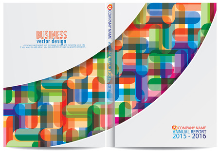 Annual report cover designのイラスト素材