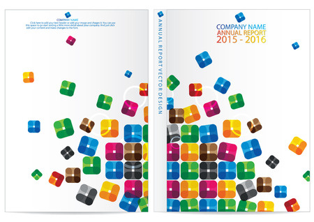 Annual report cover designのイラスト素材