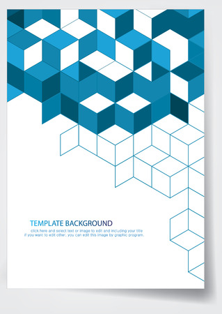 Annual report cover designのイラスト素材