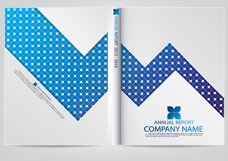 Annual report cover designのイラスト素材