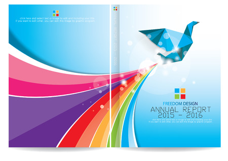 Annual report cover designのイラスト素材