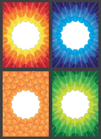 Colorful circle vector designのイラスト素材