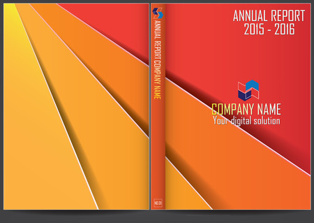 Annual report cover designのイラスト素材