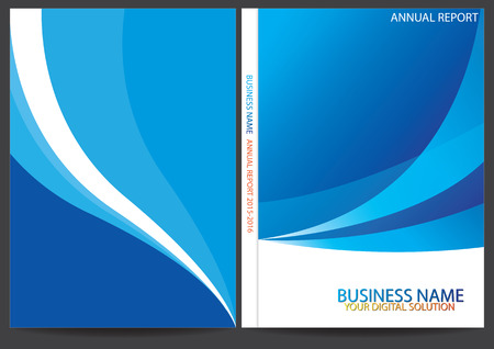 Annual report cover designのイラスト素材