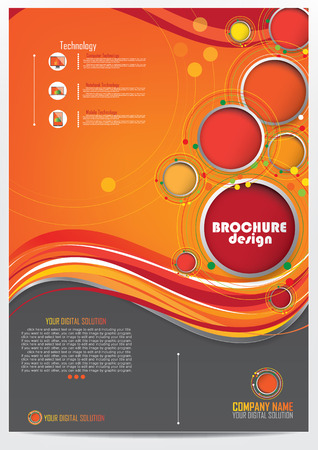 Brochure template designのイラスト素材