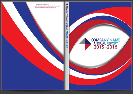 Annual report cover designのイラスト素材