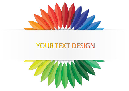 Color leave with space for textのイラスト素材