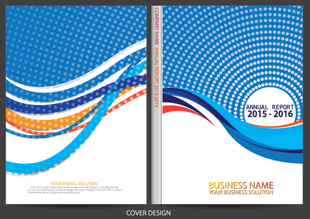 Annual report cover designのイラスト素材