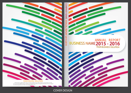 Annual report cover designのイラスト素材