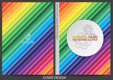 Annual report cover designのイラスト素材