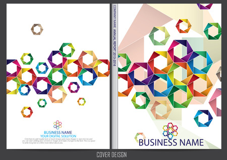 Annual report cover designのイラスト素材