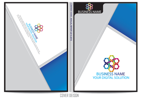 Annual report cover designのイラスト素材