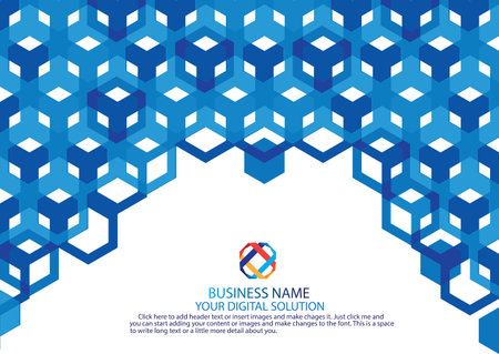 Business Brochure Design Template Designのイラスト素材